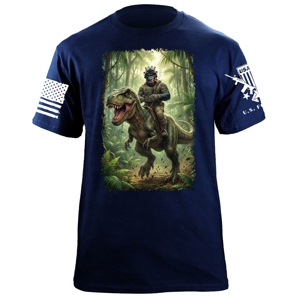 Gorilla T-Rex T-Shirt Shirts 88034-S-NAVY