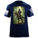Gorilla T-Rex T-Shirt Shirts 88034-S-NAVY