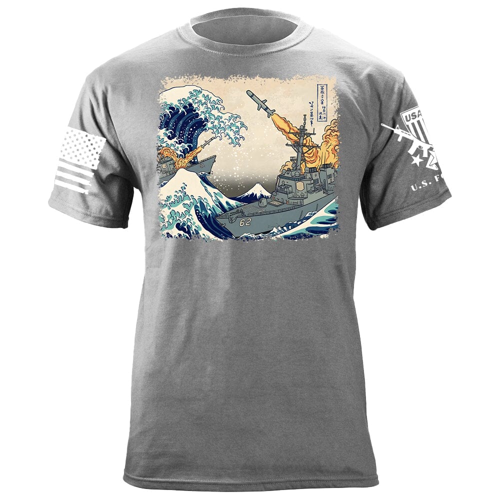 Great Wave Destroyer T-Shirt Shirts 88123-S-HG