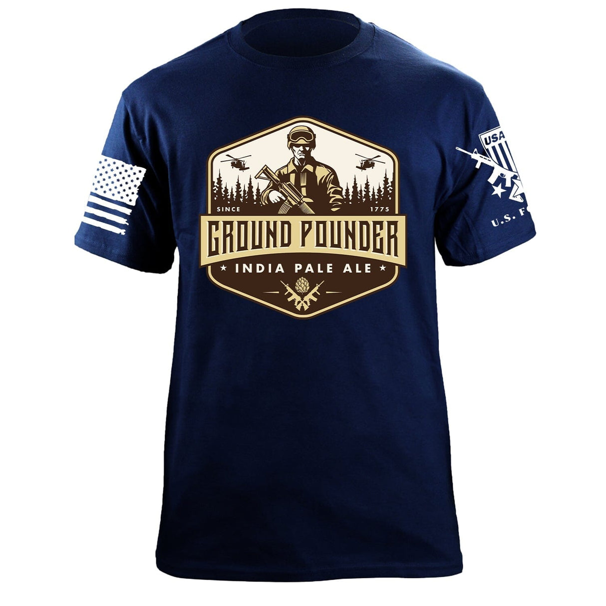 Ground Pounder IPA T-Shirt Shirts 87258-S-NAVY