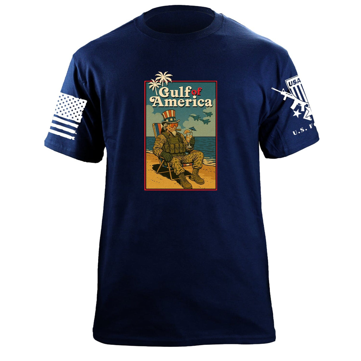 Gulf of America T-Shirt Shirts 87354-S-NAVY