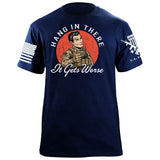 Hang in There T-Shirt Shirts 88058-S-NAVY