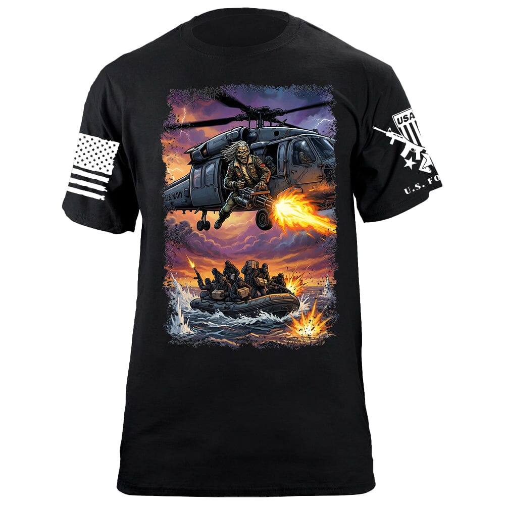 Helo Door Gunner T-Shirt Shirts 88078-S-BK