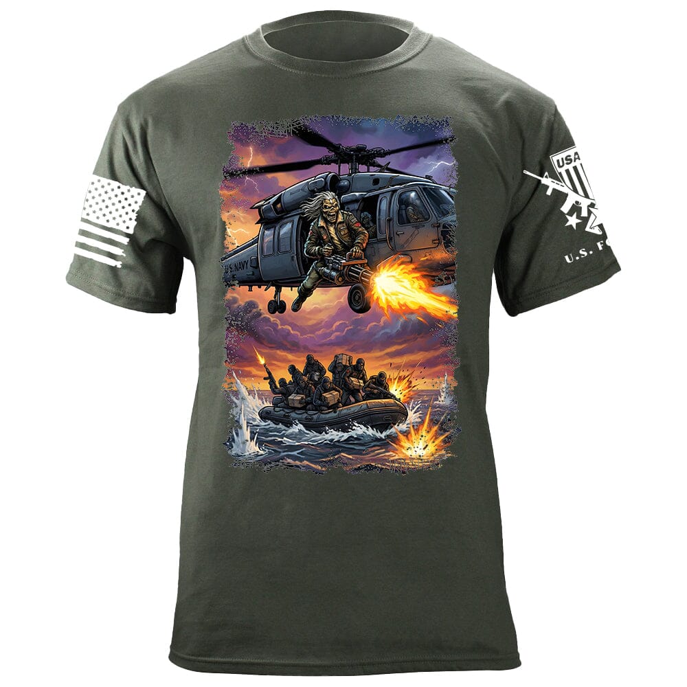 Helo Door Gunner T-Shirt Shirts 88078-S-MG