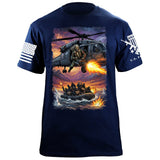 Helo Door Gunner T-Shirt Shirts 88078-S-NAVY