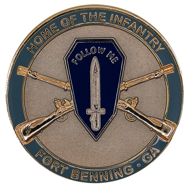 Home of Infantry Fort Benning, GA Engraveable Challenge Coin Challenge Coins 