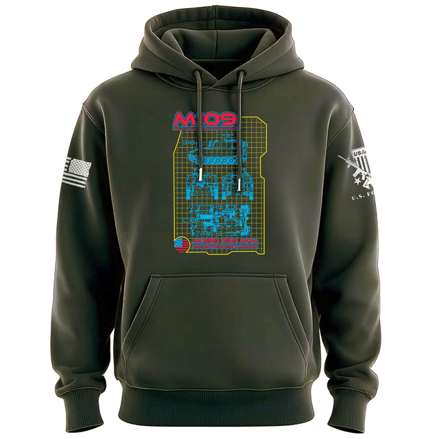 Howitzer 80's Style Weapon System Graphic Hoodie Hoodies 