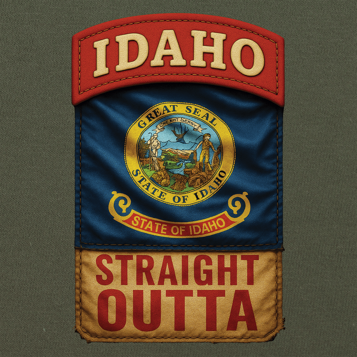State Tab Shirt: Idaho Shirts 