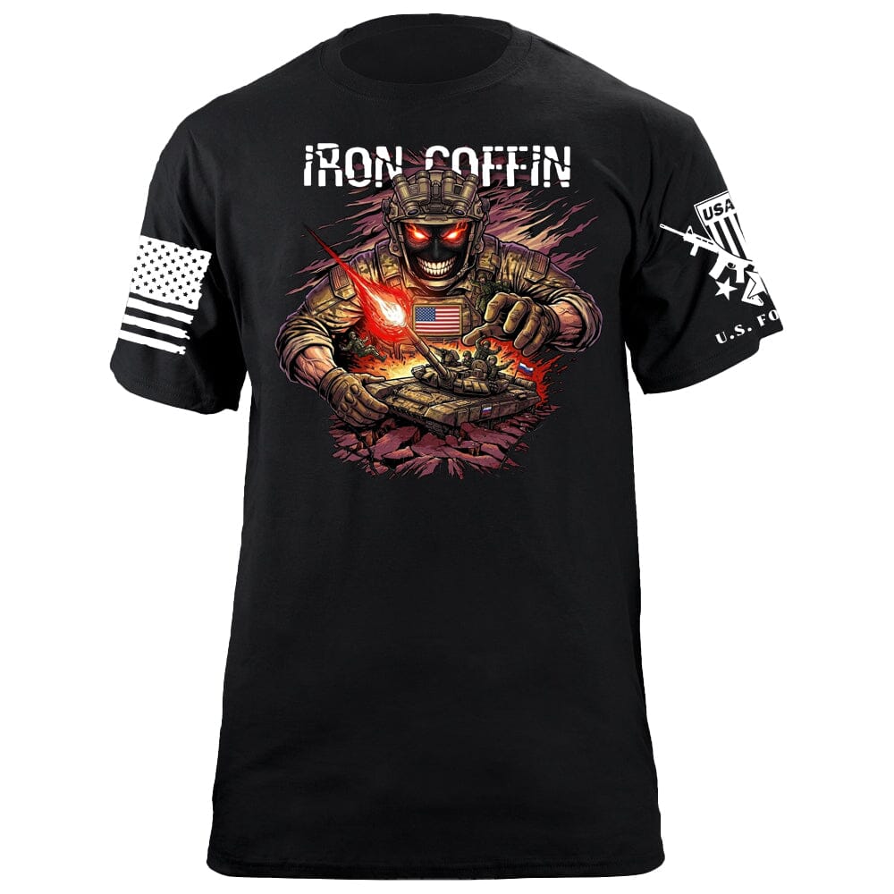 Iron Coffin T-Shirt Shirts 88126-S-BK