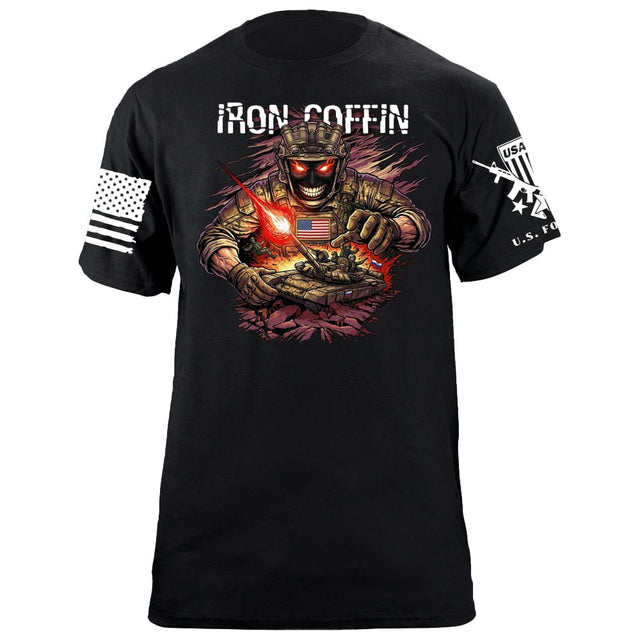 Iron Coffin T-Shirt Shirts 88126-S-BK