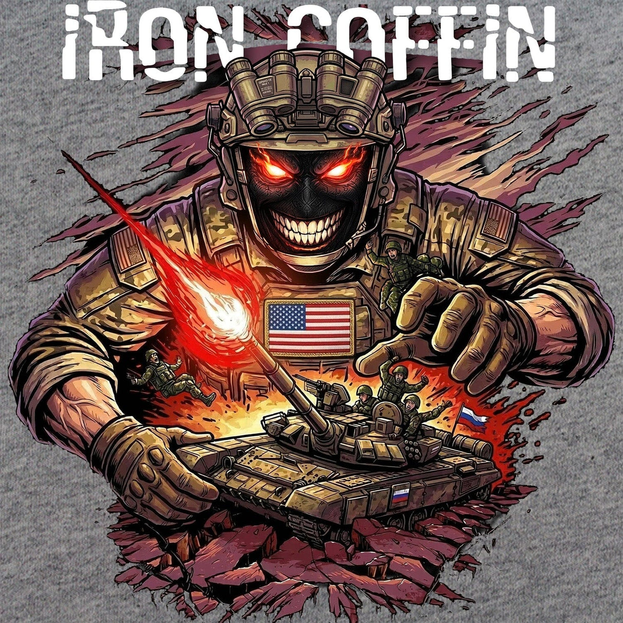 Iron Coffin T-Shirt Shirts 