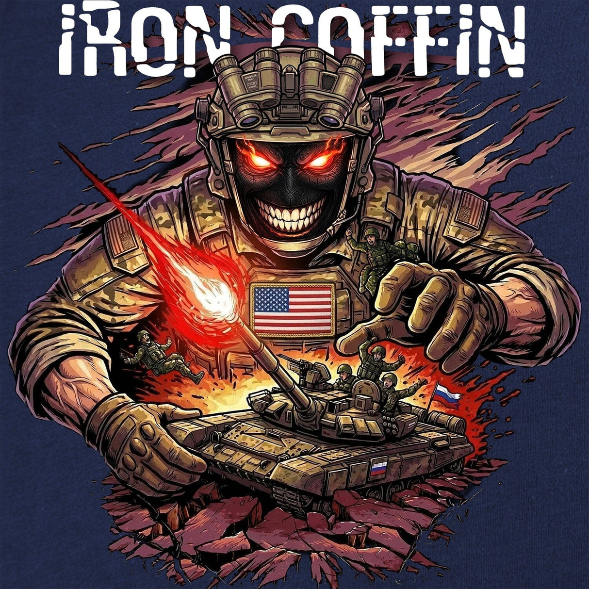 Iron Coffin T-Shirt Shirts 