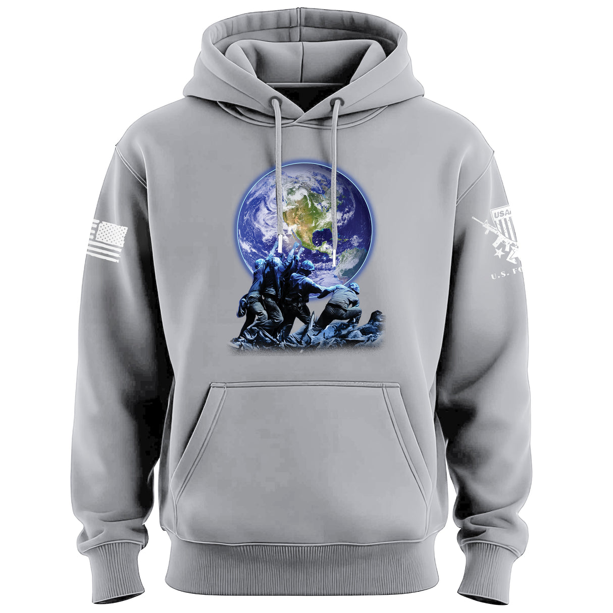 Iwo Jima Earth Hoodie