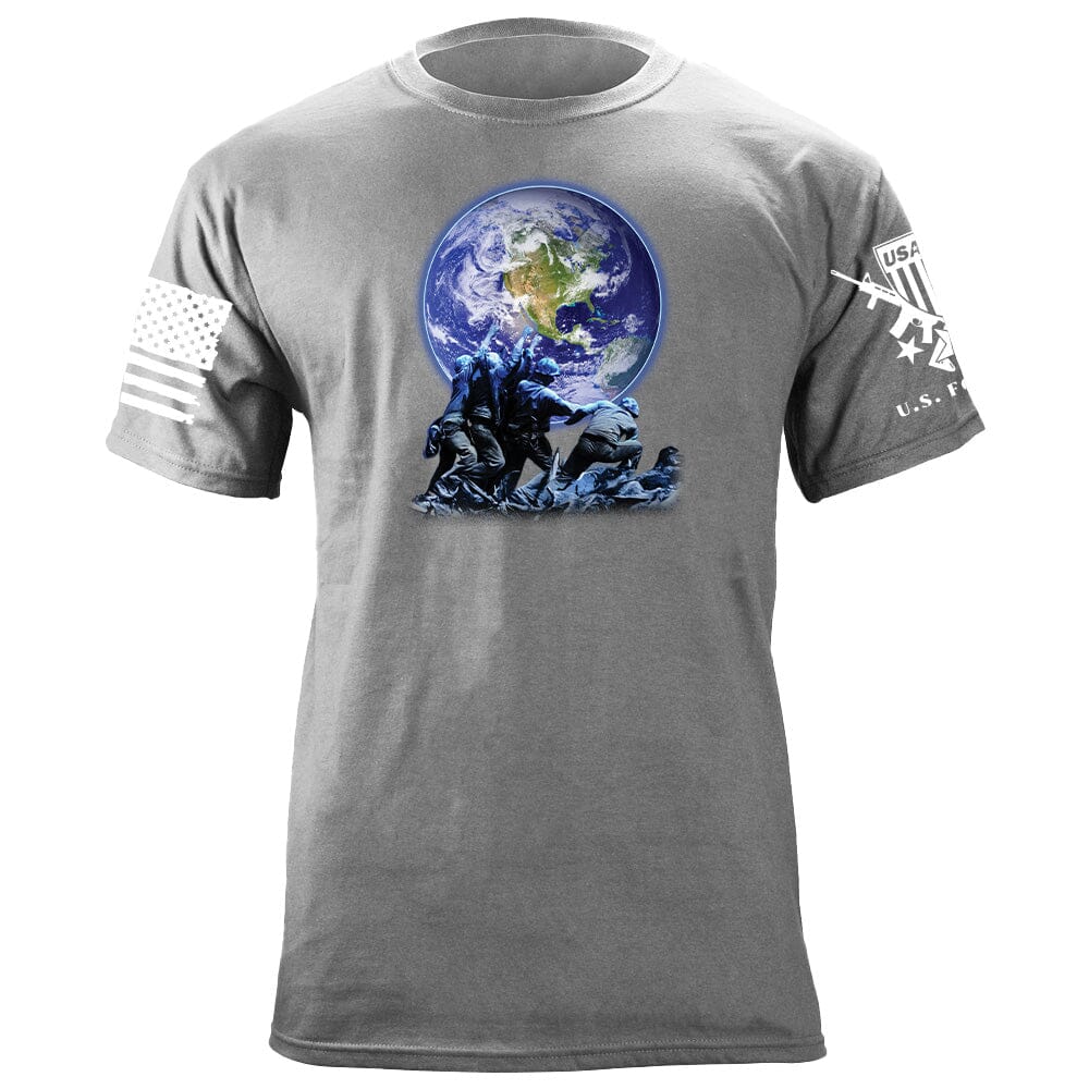 Iwo Jima Earth T-Shirt Shirts 87108-S-HG