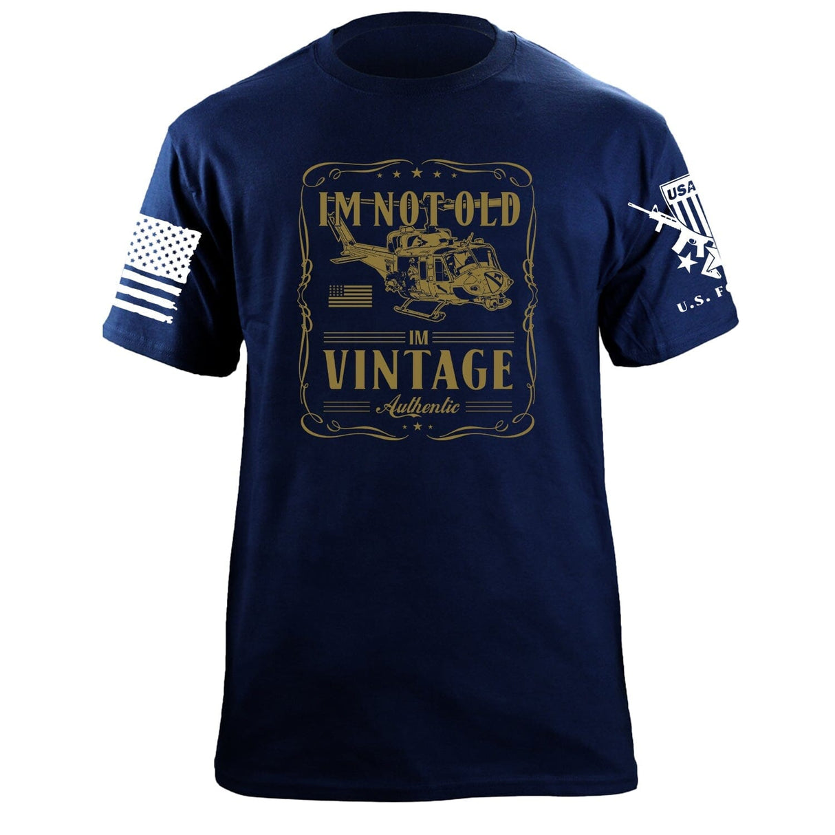 I'm Not Old Im Vintage Huey T-Shirt Shirts 87211-S-NAVY