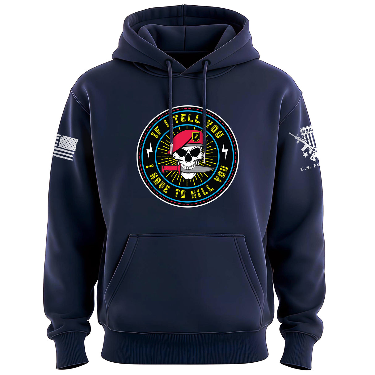 If I Tell You...80's Graphic Hoodie