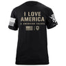 I Love America T-Shirt Shirts 87335-S-BK