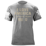 I Love America T-Shirt Shirts 87335-S-HG