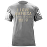 I Love America T-Shirt Shirts 87335-S-HG