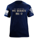 In America We Debate T-Shirt Shirts 87336-S-NAVY