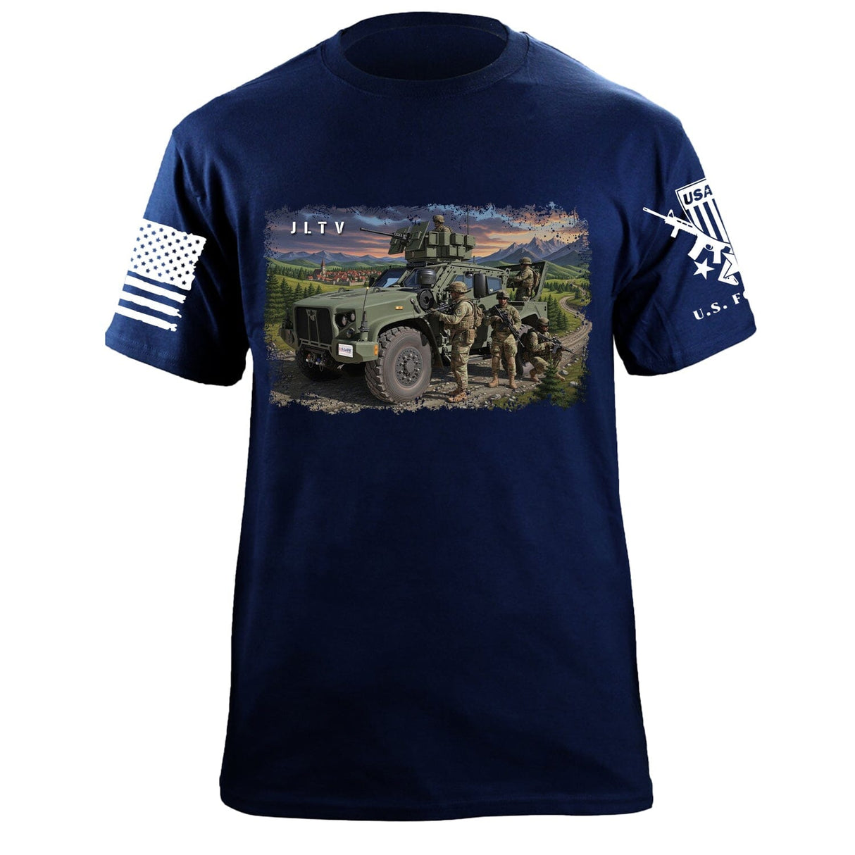 JLTV T-Shirt Shirts 87429-S-NAVY