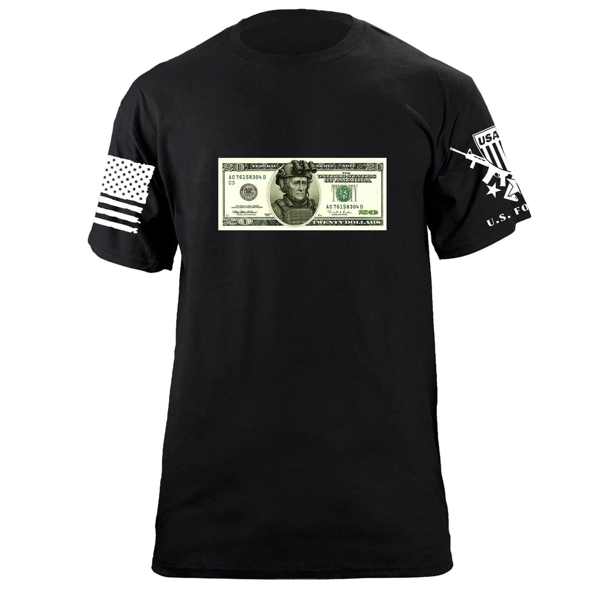 Jackson 20 Dollar Bill T-Shirt Shirts 87357-S-BK