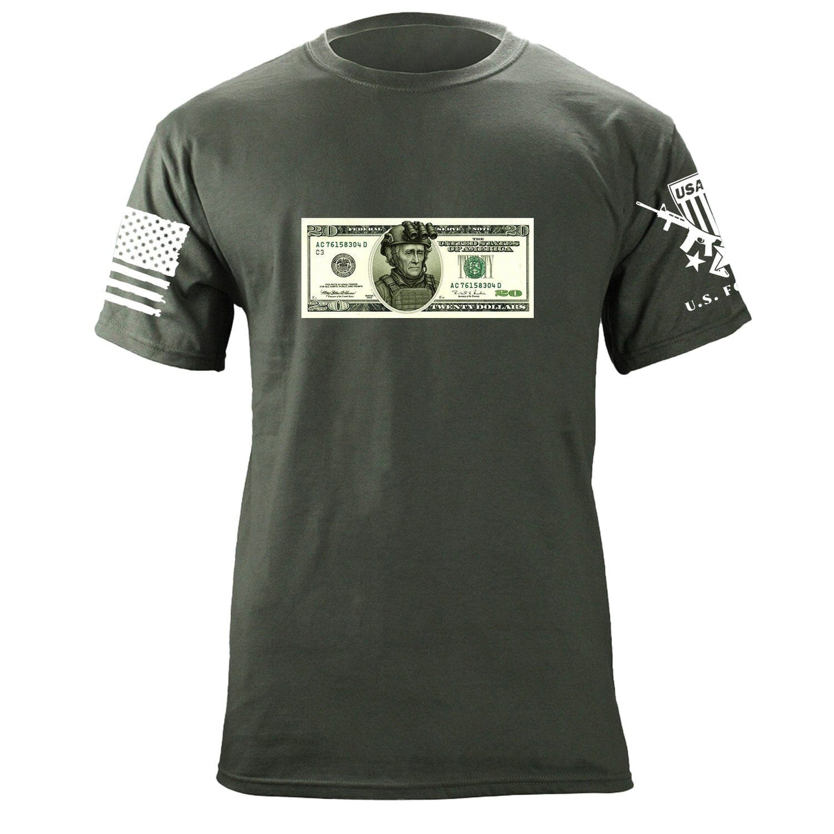 Jackson 20 Dollar Bill T-Shirt Shirts 87357-S-MG