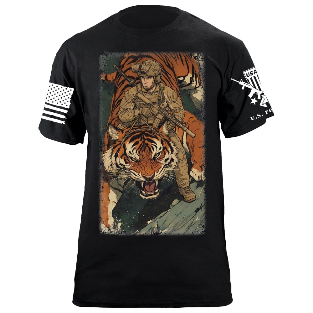 Tiger Rider T-Shirt Shirts 88127-S-BK