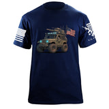Jeep Flag T-Shirt Shirts 87428-S-NAVY