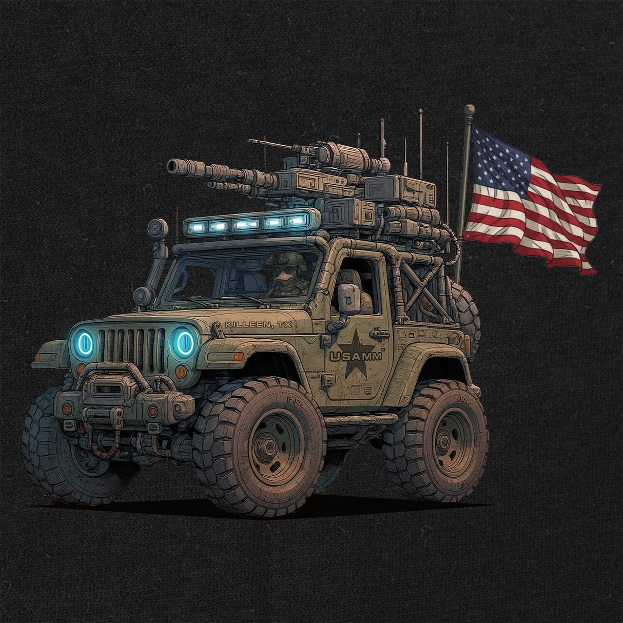 Jeep Flag T-Shirt Shirts 