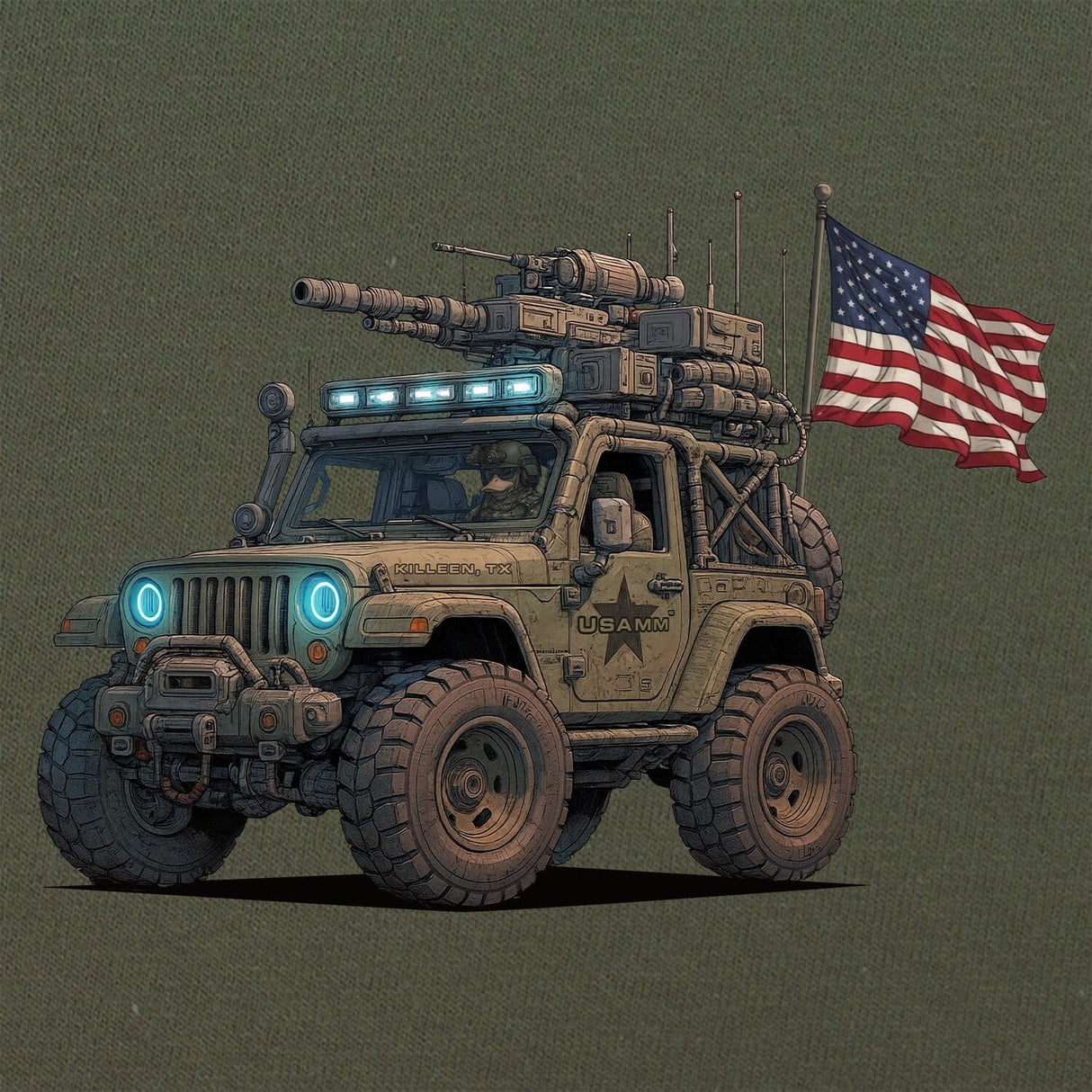 Jeep Flag T-Shirt Shirts 