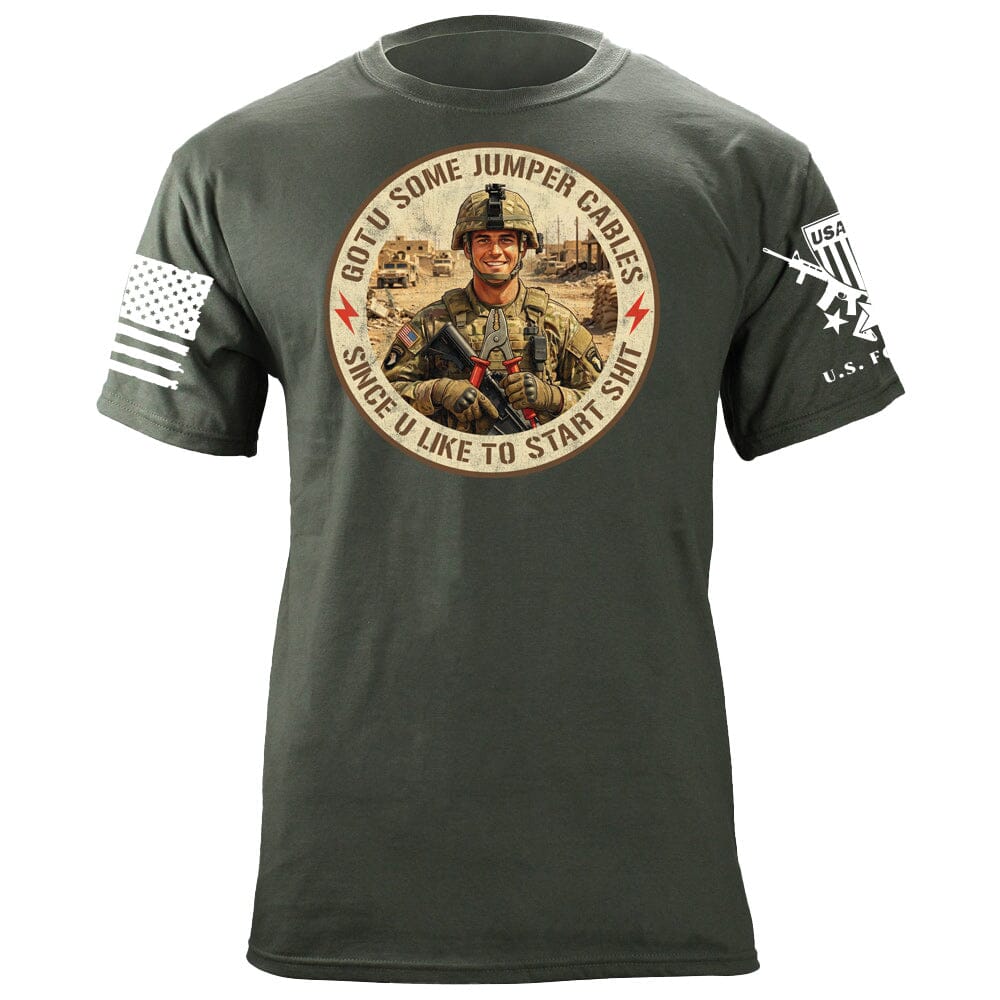 Jumper Cables T-Shirt Shirts 88036-S-MG