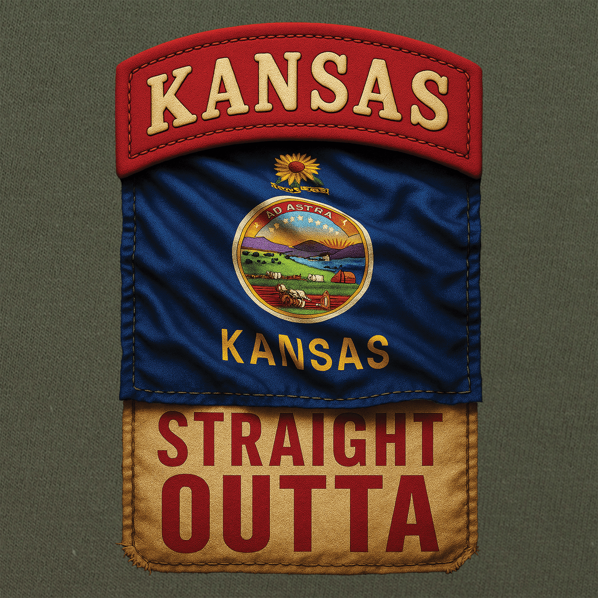 State Tab Shirt: Kansas Shirts 