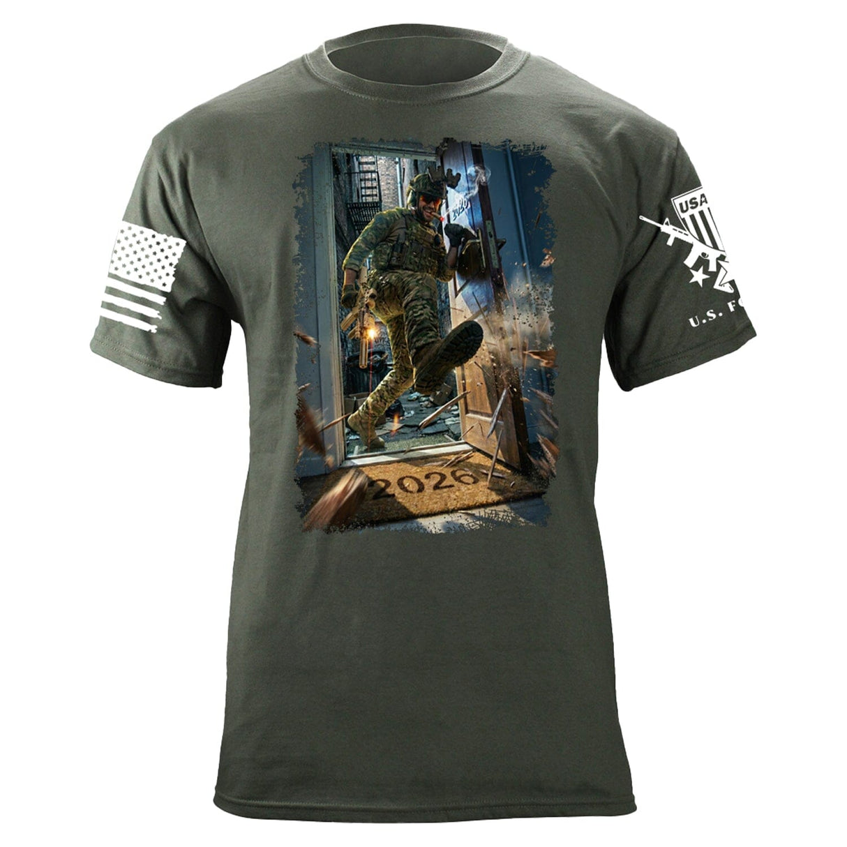 2026 Door Kicker T-Shirt Shirts 87442-S-MG