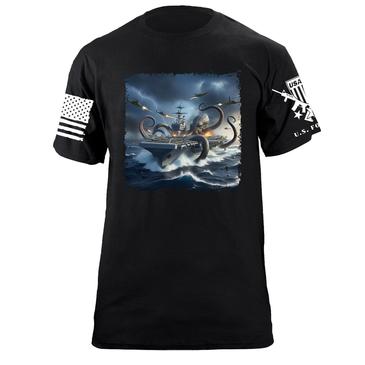 Kraken T-Shirt Shirts 87432-S-BK