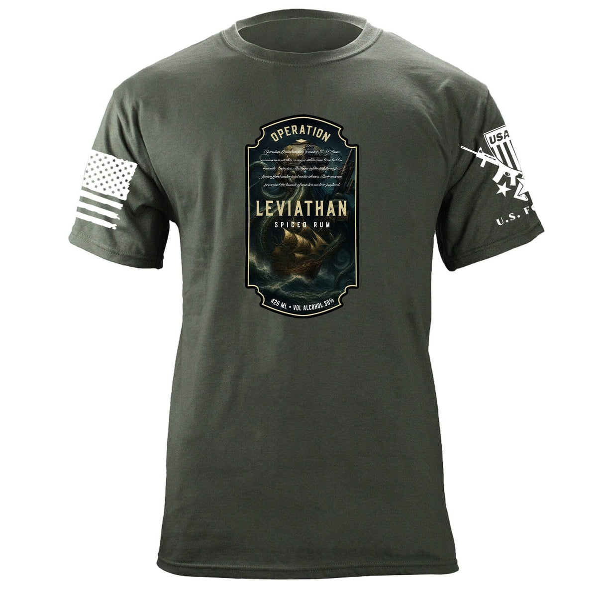 Leviathan Rum Label T-Shirt Shirts 87433-S-MG