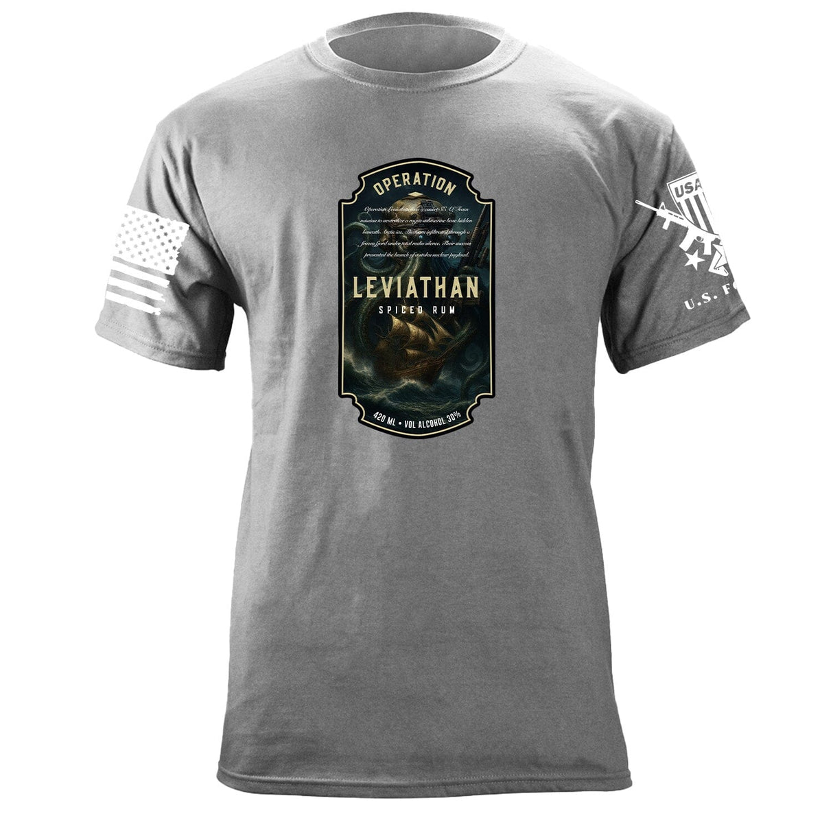 Leviathan Rum Label T-Shirt Shirts 87433-S-HG