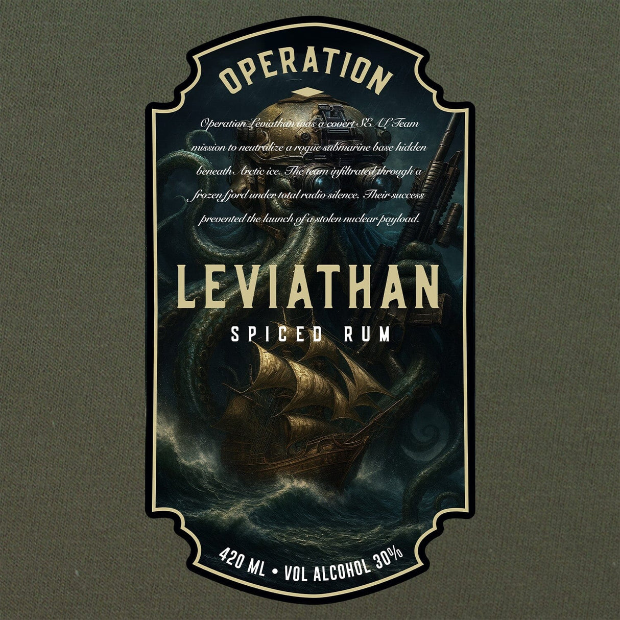 Leviathan Rum Label T-Shirt Shirts 