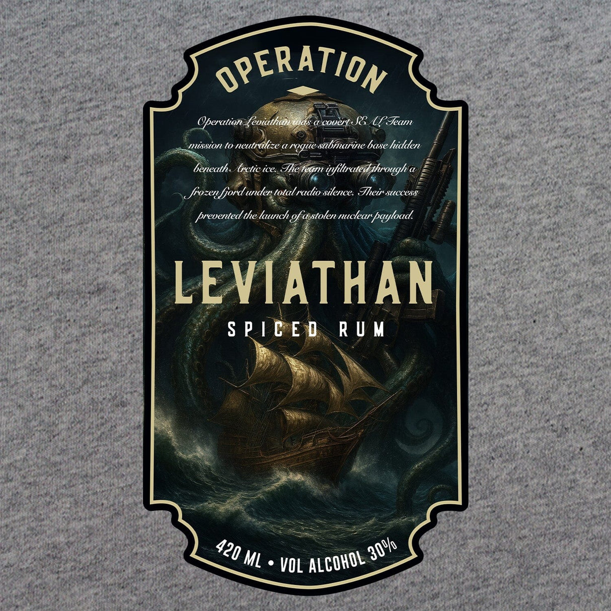 Leviathan Rum Label T-Shirt Shirts 