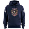 Liberty Eagle 1776 Hoodie Hoodies 100140-S-NAVY