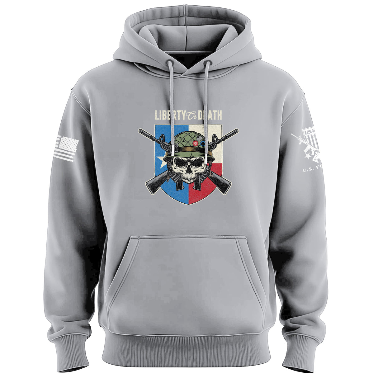 Liberty or Death Texas Skull Hoodie