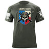 Liberty or Death Texas Skull T-Shirt Shirts 87013-S-MG
