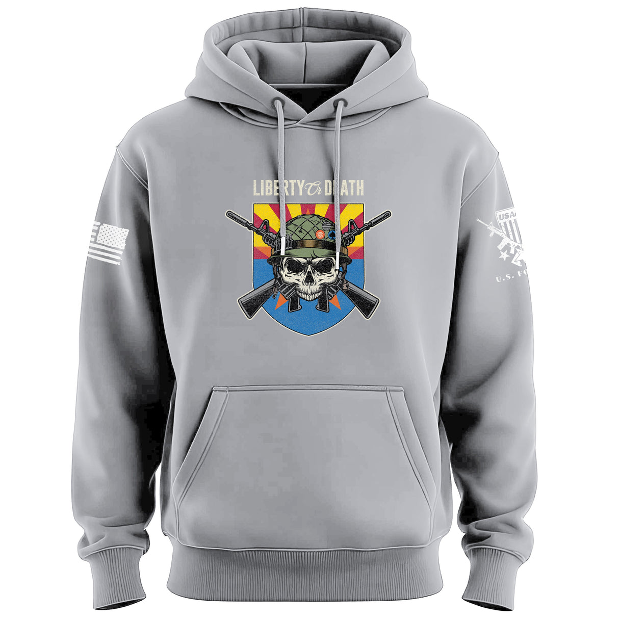Liberty or Death Arizona Skull Hoodie