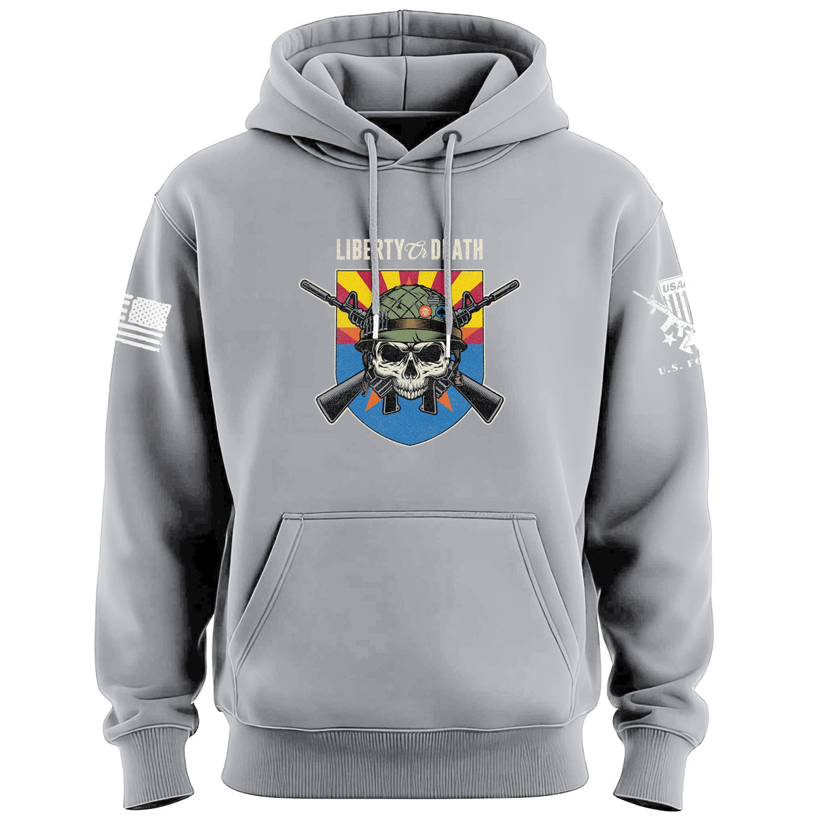 Liberty or Death Arizona Skull Hoodie Hoodies 100141-S-HG