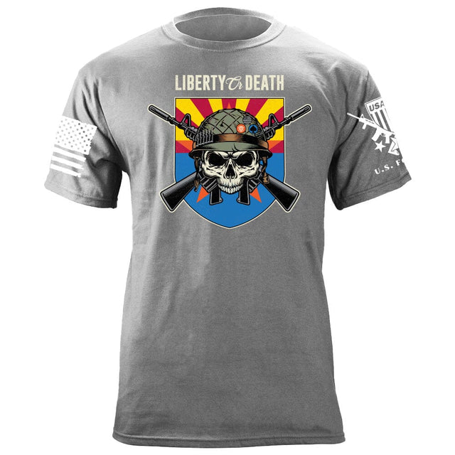 Liberty or Death Arizona Skull T-Shirt Shirts 87017-S-HG