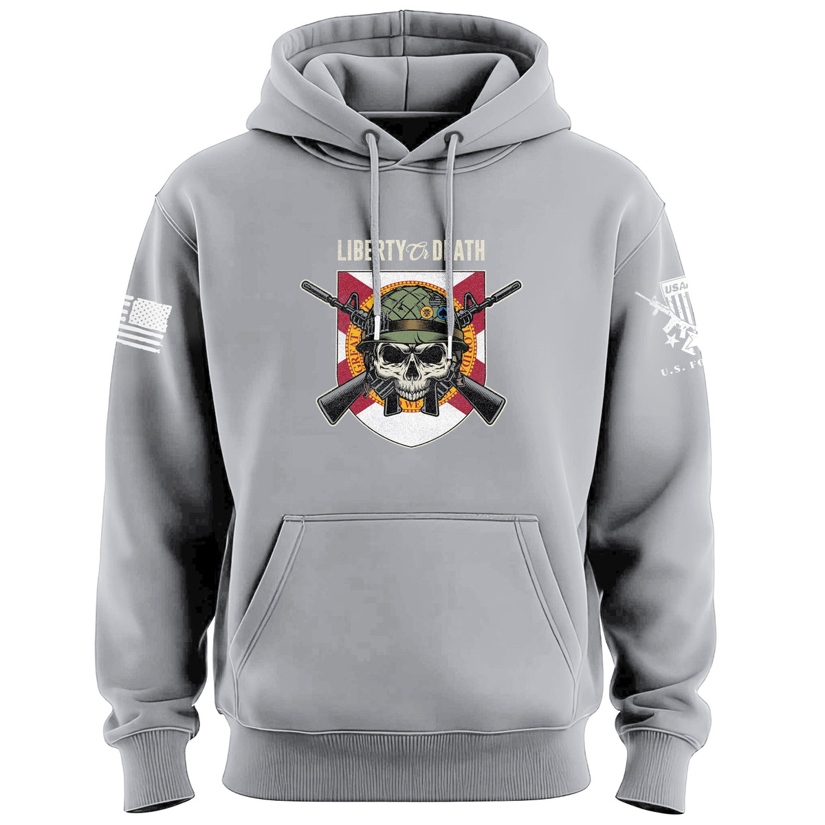 Liberty or Death Florida Skull Hoodie Hoodies 100142-S-HG