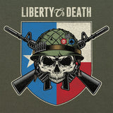 Liberty or Death Texas Skull Hoodie