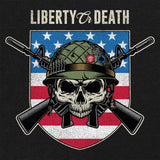 Liberty or Death USA Skull Shield Hoodie