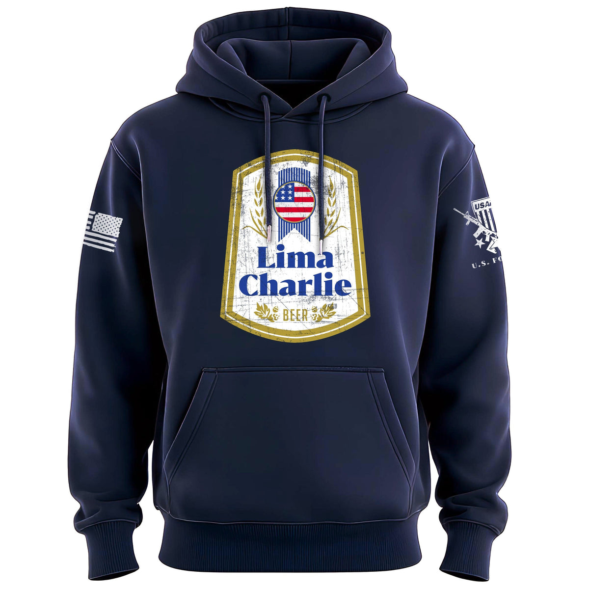 Lima Charlie Beer Hoodie Hoodies 100147-S-NAVY