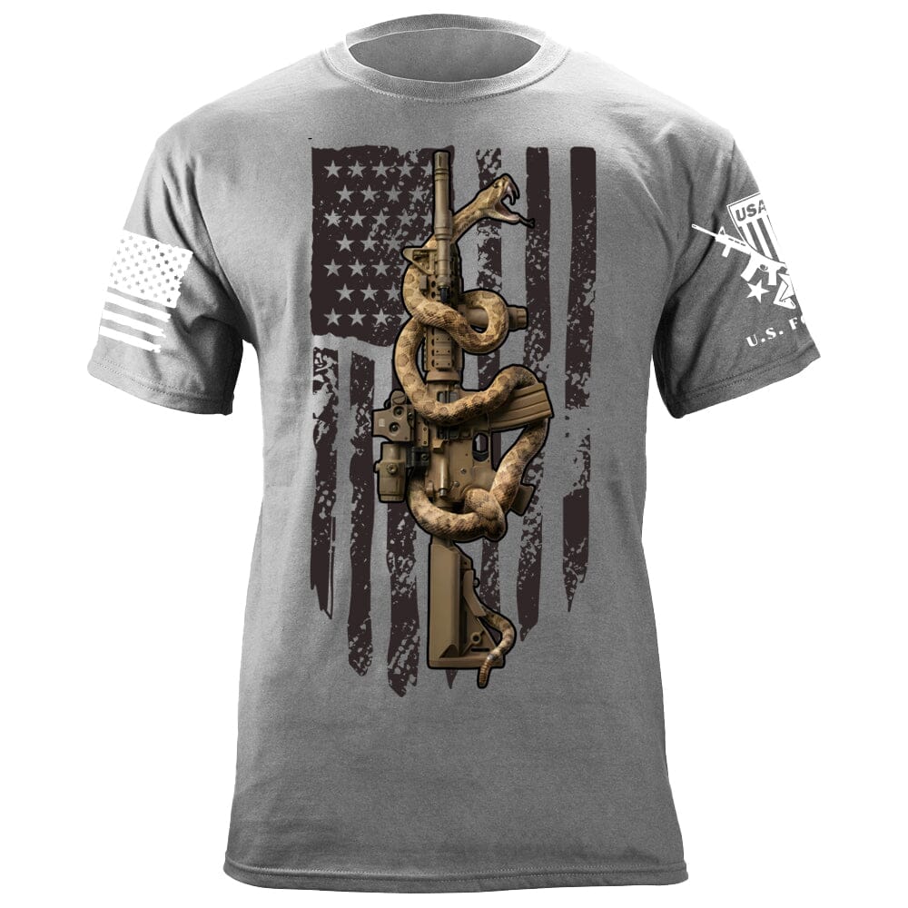 M4 Snake Flag T-Shirt Shirts 88080-S-HG